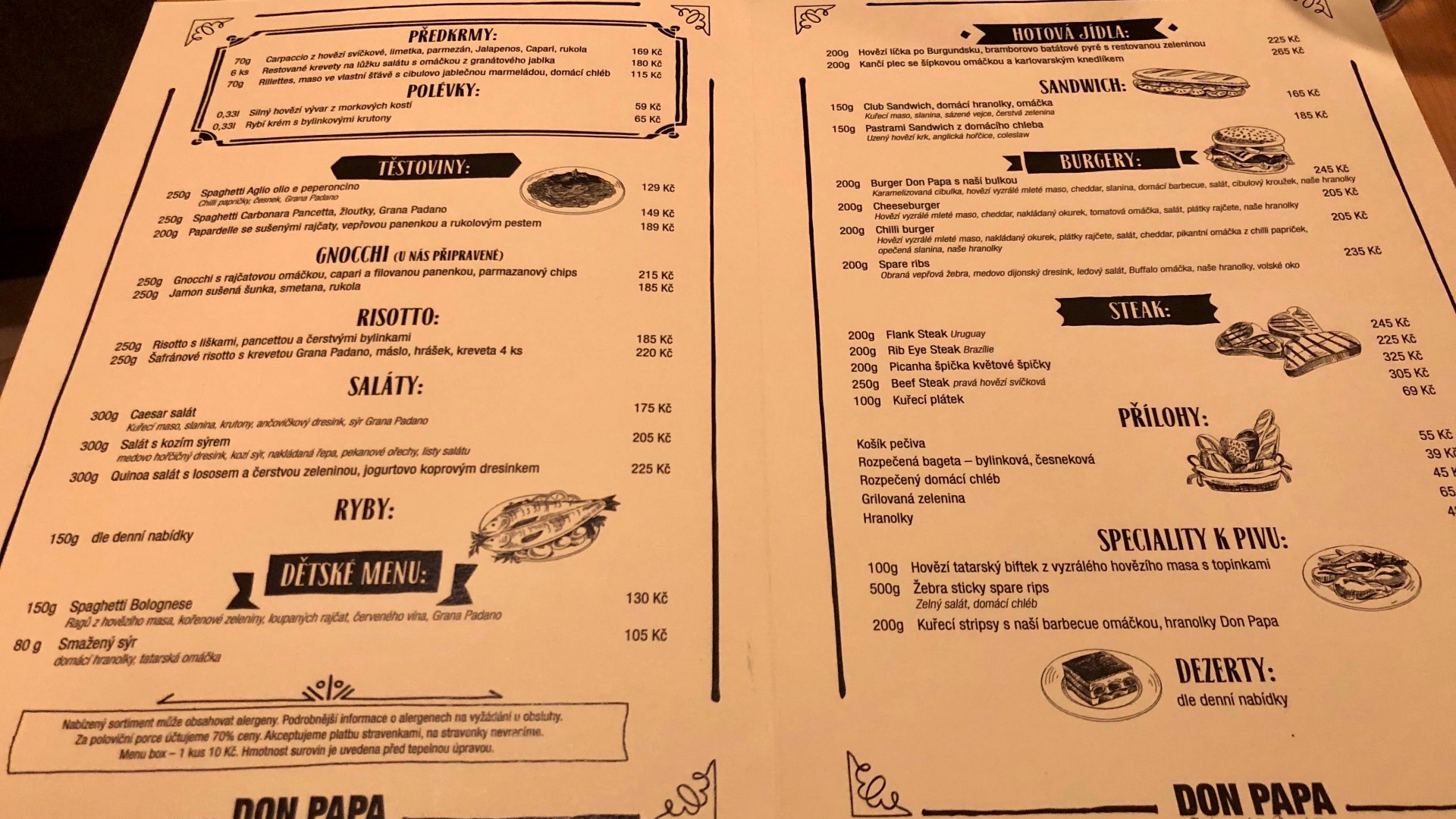 Restaurant & bistro Don Papa Brno Bystrc - recenze