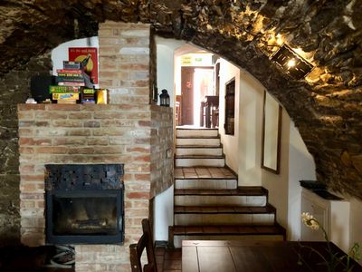 Interiér restaurace Udírna v Jindřichově Hradci