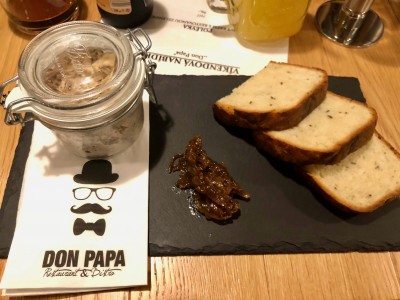 Rilettes a chutney, byloto velmi chutné ;) @ Don Papa Brno