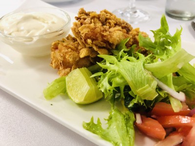 Smažené krevety - Lesní hotel Zlín